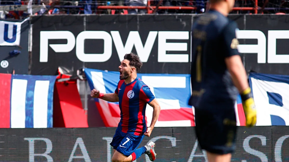 San Lorenzo vs. Huracán: el gol tempranero de Ezequiel Cerutti