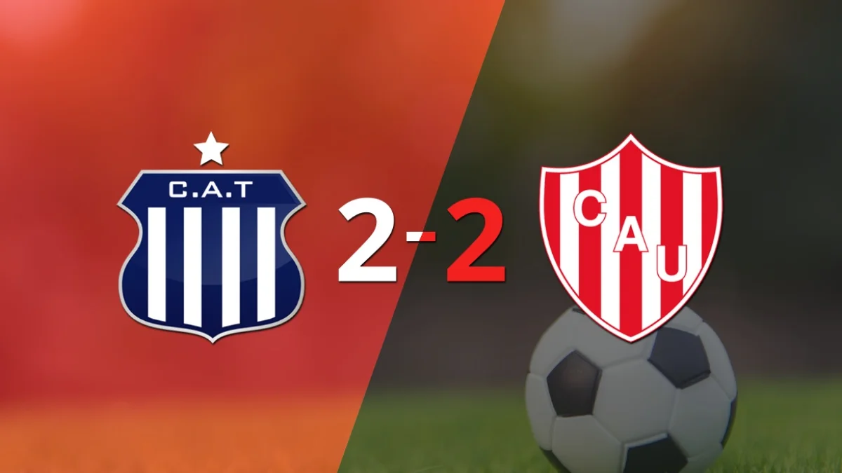 Muchos goles en el empate a 2 entre Talleres y Unión