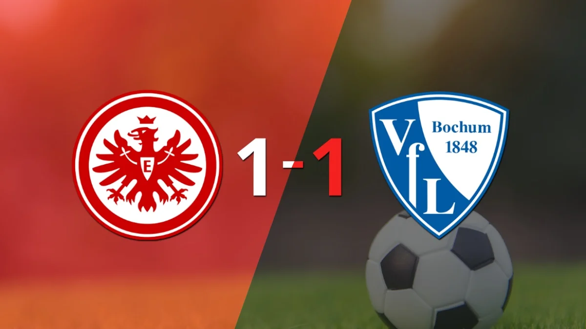 Bochum logró sacar el empate a 1 gol en casa de Eintracht Frankfurt