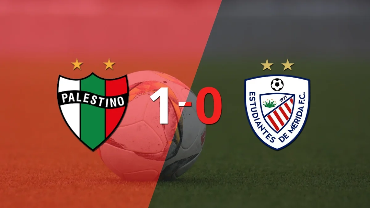 Apretada victoria de Palestino frente a Estudiantes Mérida