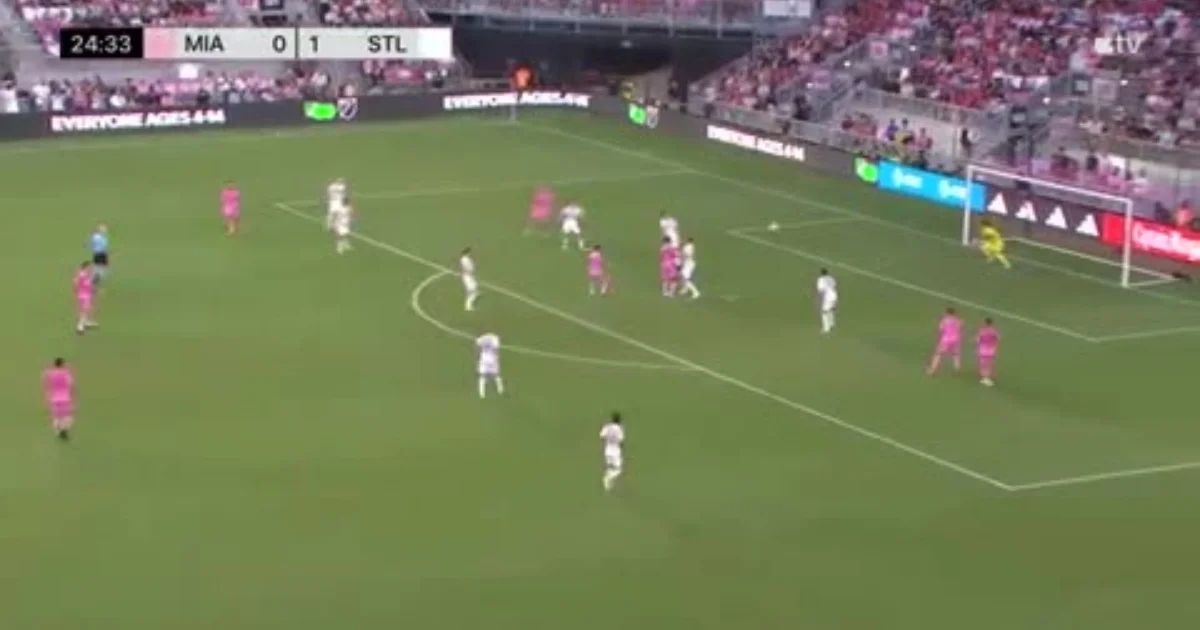 Golazo de Messi en el empate de Inter Miami vs. St. Louis City | TNT Sports